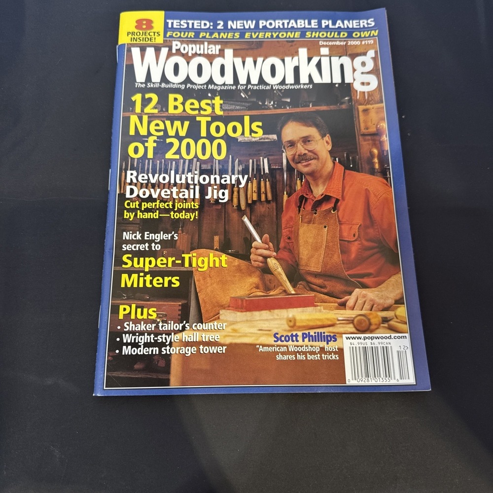 Popular Woodworking (& Pacific Woodworker) - 1 MAGAZINE- Dec. 2000 #119 RARE NM